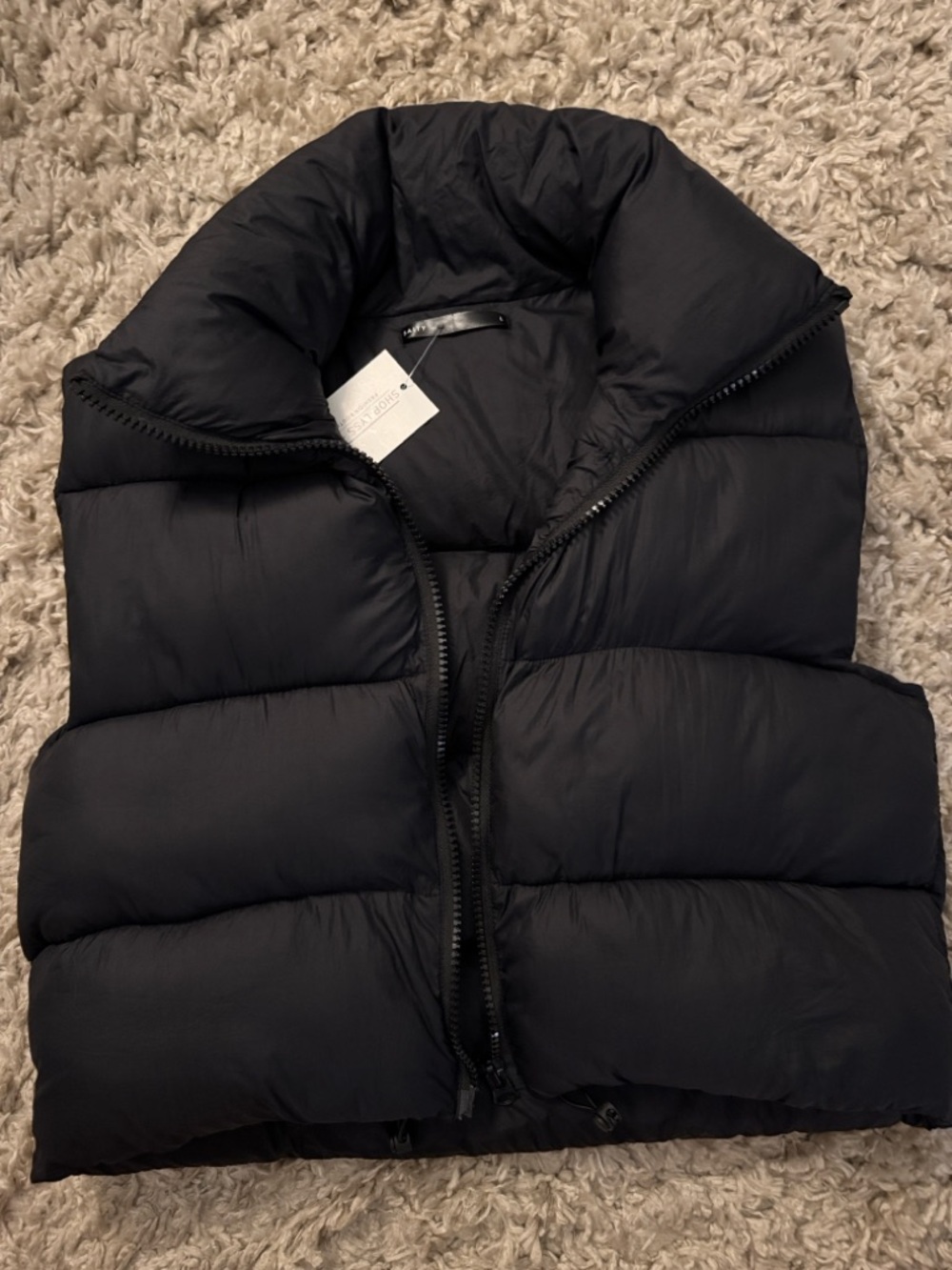 Black Puffer Vest - Women's Quilted Winter Vest